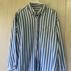 Blue White Button Down